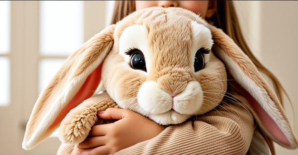 Doudou lapin beige : un câlin chic pour les enfants